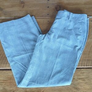 🪞 NWT The Limited Light Gray Plaid Pants Size 4